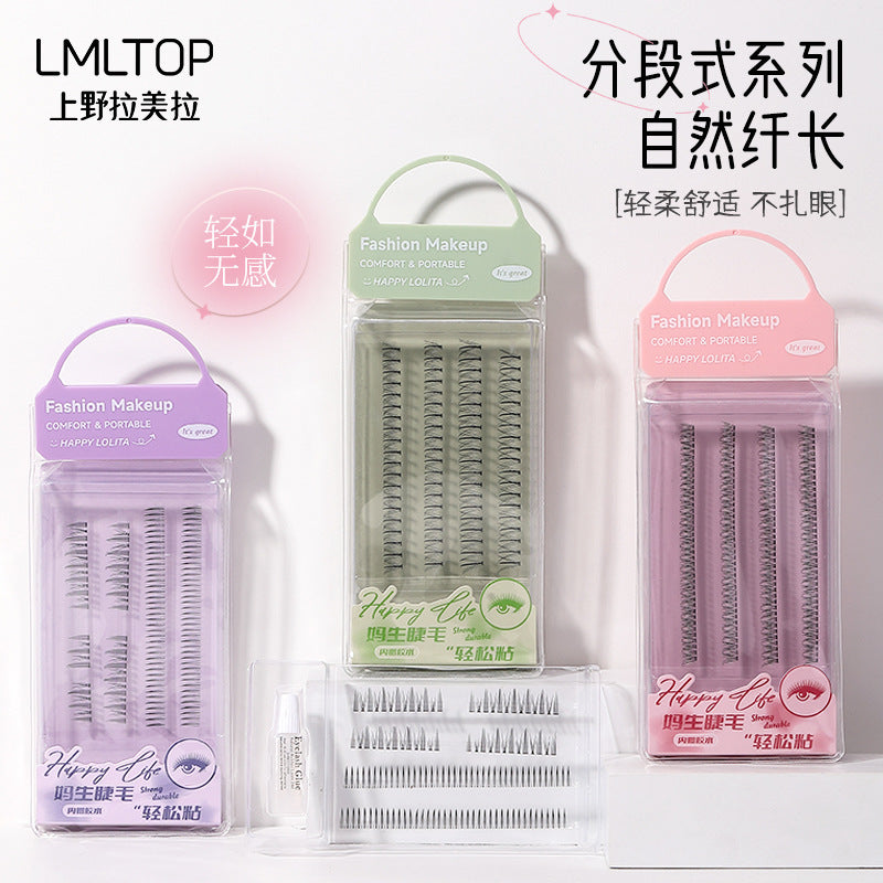 Lmltop 4 Rows Segmented Cat Elf Fishtail False Eyelashes LLT27 –