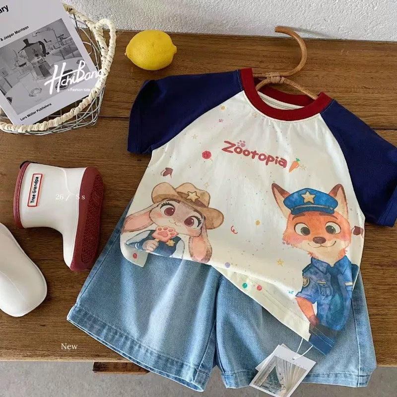 Boys Cartoon Cotton Short-Sleeve T-Shirt Summer 2026