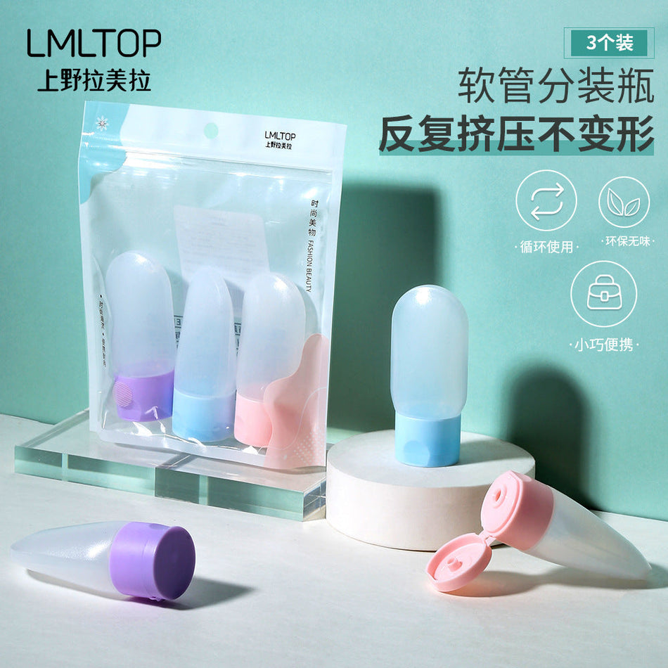3-Pc Squeeze Tube | 30ml Travel Soft Bottle