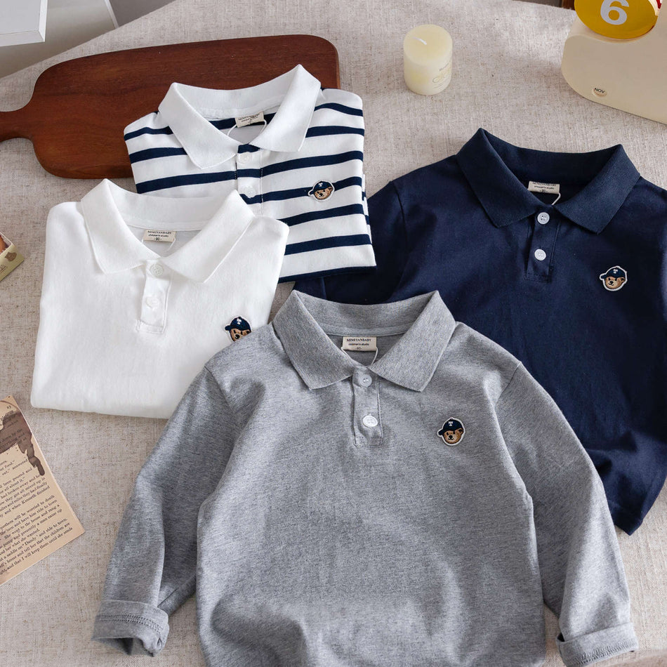 Boys Striped Polo Shirt Autumn 2026