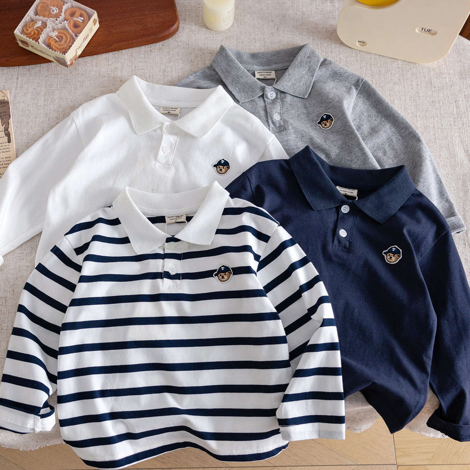 Boys Striped Polo Shirt Autumn 2026