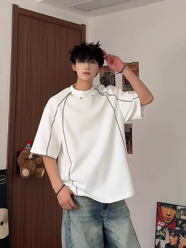 Boys’ White Heavyweight T-Shirt – Summer Trendy OOTD