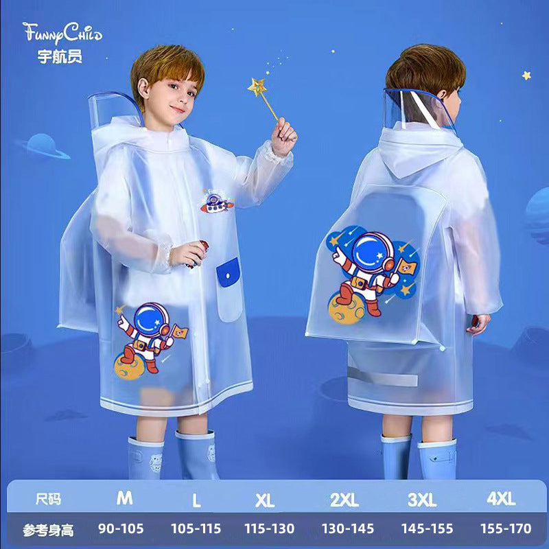 Wholesale 2026 Kids' Cartoon Raincoat: Schoolbag Edition