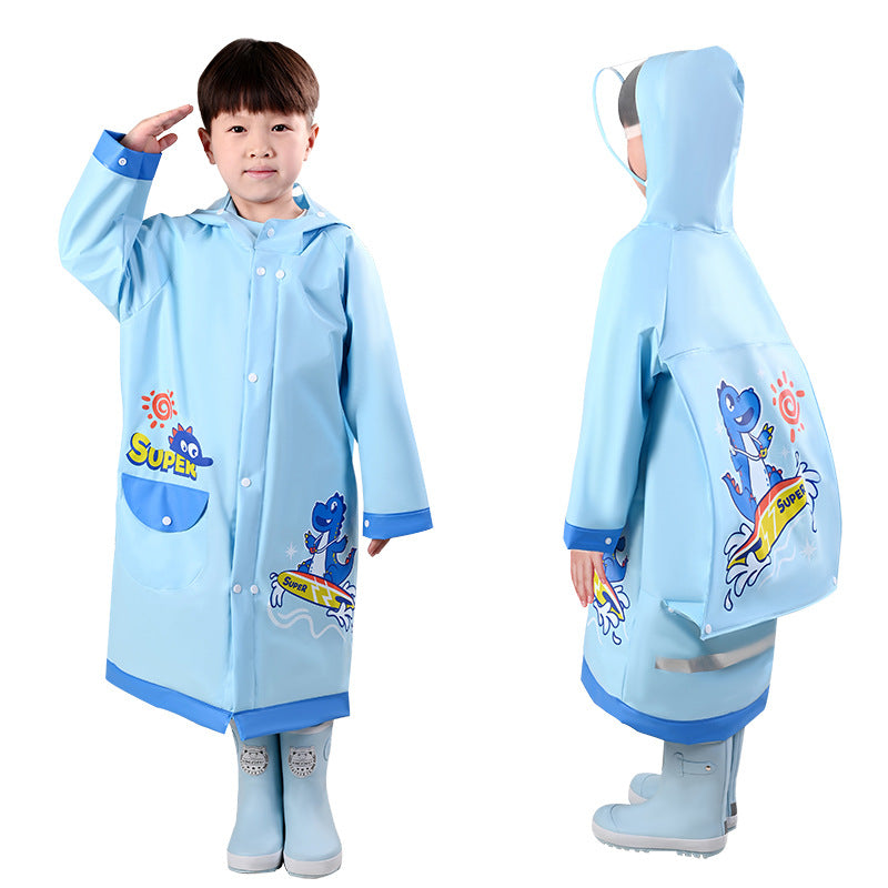 Wholesale 2026 Kids' Cartoon Raincoat: Schoolbag Edition