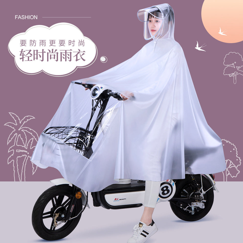 2026 Crystal Clear Fashion: Women's Thickened PVC EV Poncho