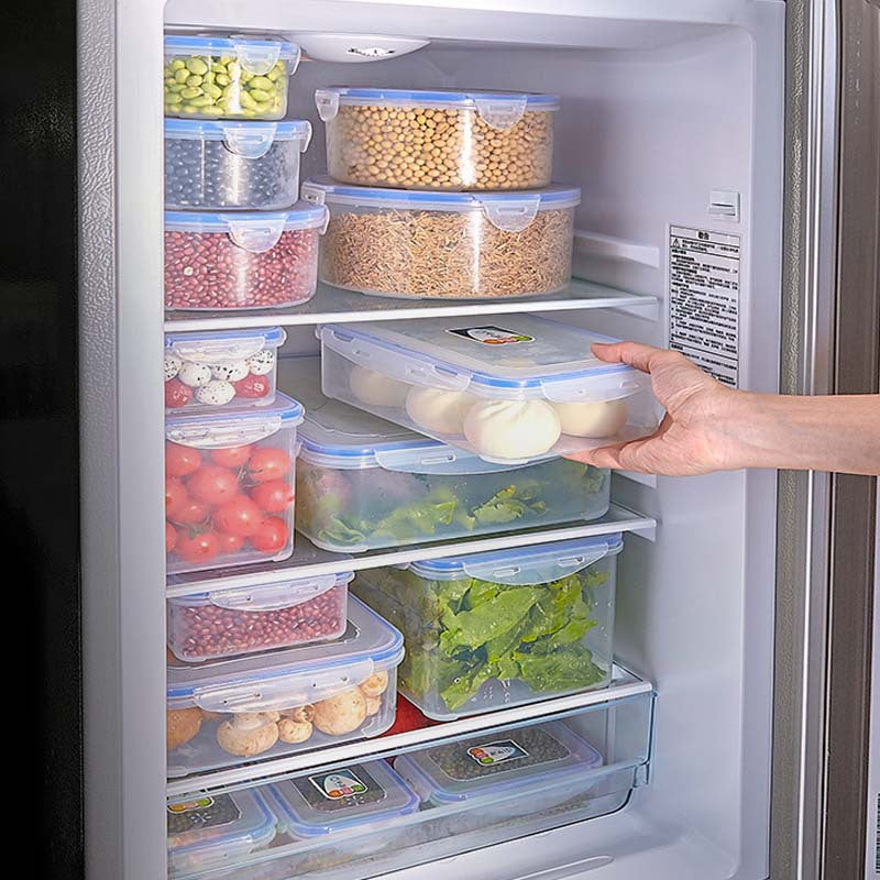 Plastic Silicone Sealed Lunch Box Large Capacity Microwave Safe