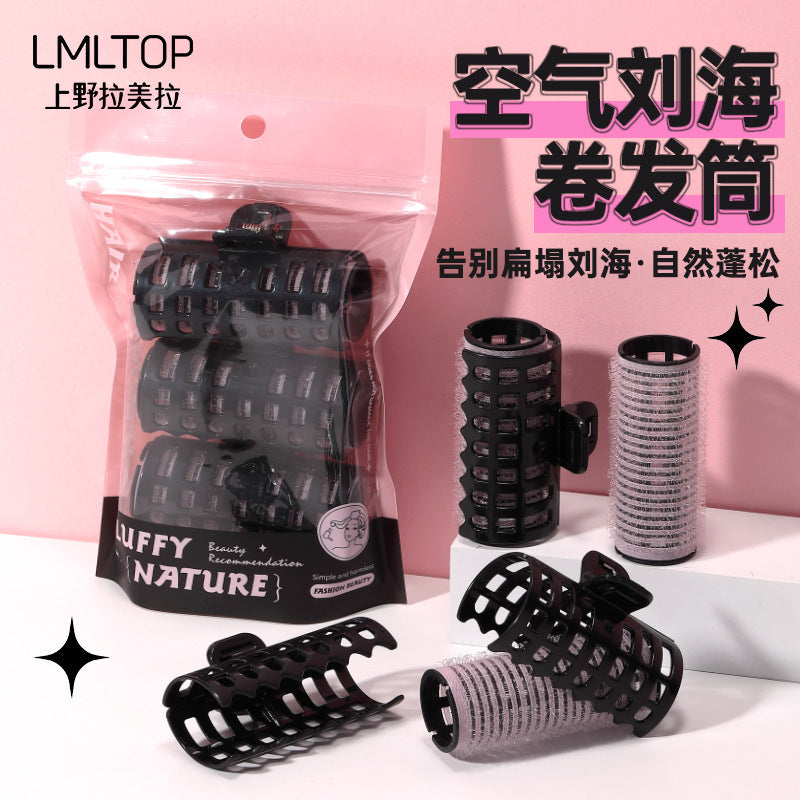 3-Pc Self-Adhesive Hair Curler | Air Bangs Styling