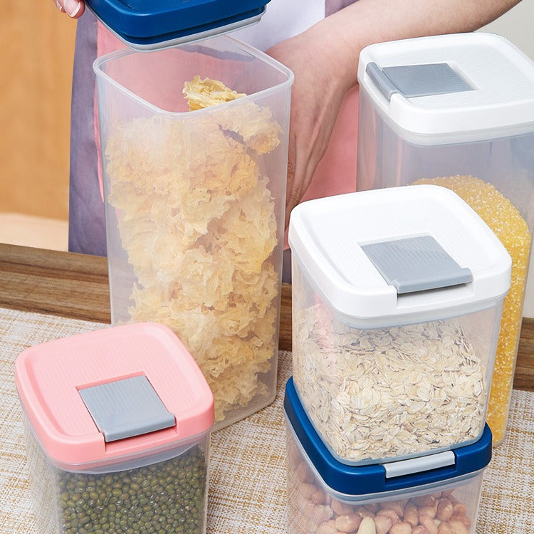 Divided Sealed Food Storage Jar Nut Grain Kitchen Storage Box
