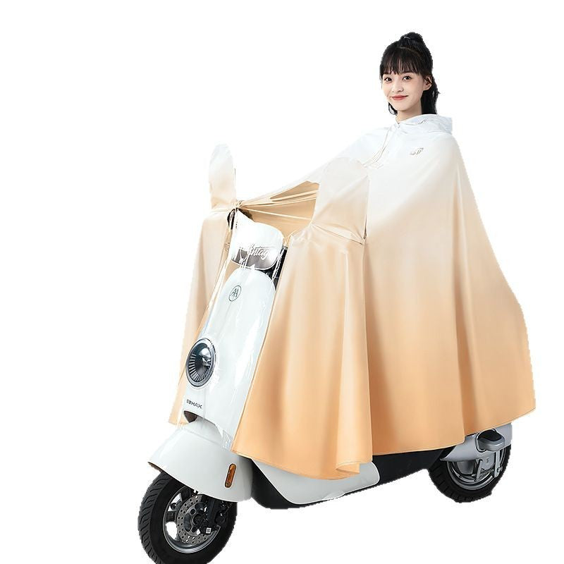 2026 Gradient Fashion: Full-Body Anti-Storm EV Poncho