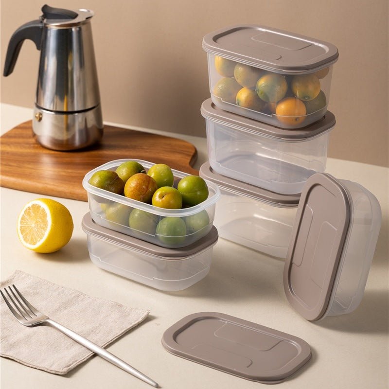 Food Grade Plastic Storage Box Set Leak Proof Sealed Microwave