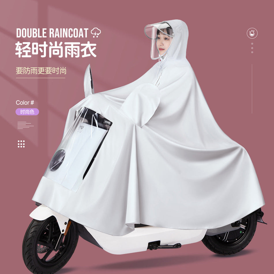 2026 Crystal-Clear "Big Brim" EV Poncho: Wholesale Fashion