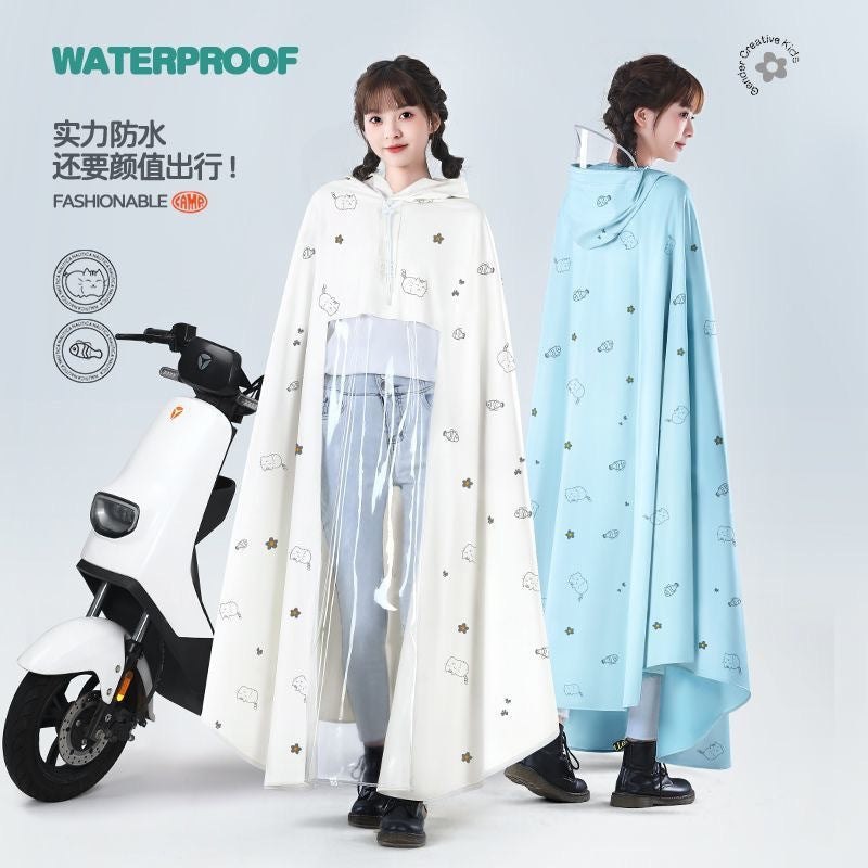 Premium 2026 Women’s Anti-Storm E-Bike Raincoat