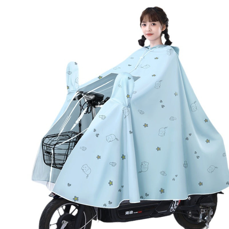 Premium 2026 Women’s Anti-Storm E-Bike Raincoat