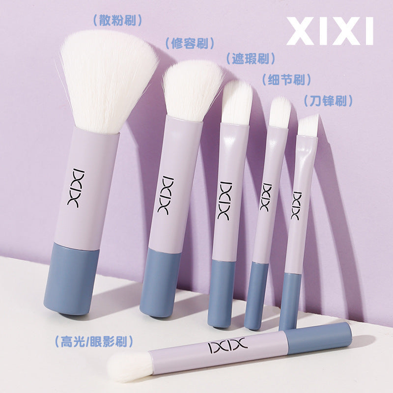 6-Pc Mini Makeup Brush Set | Beginner Portable