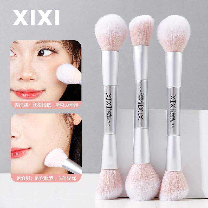 Xixi Double-Ended Makeup Brush | Powder & Highlight Tool