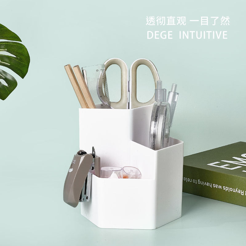 Multi Compartment Desktop Pen Holder Stationery Makeup Organizer