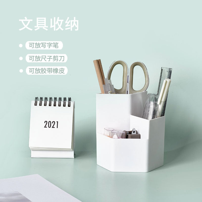 Multi Compartment Desktop Pen Holder Stationery Makeup Organizer
