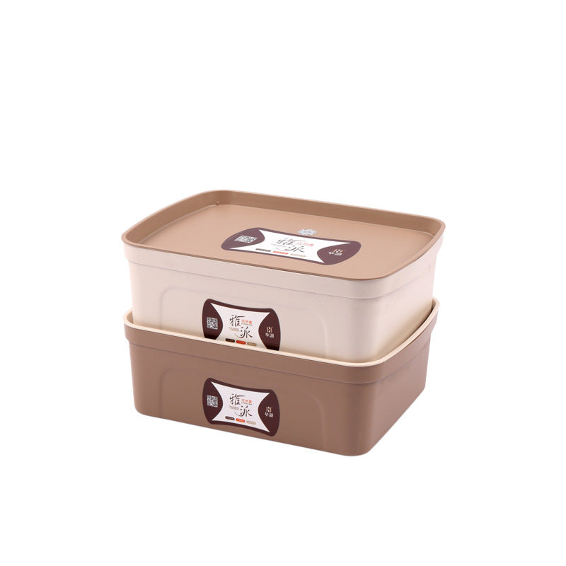 Plastic Storage Box Kitchen Bathroom Wardrobe Organizer Basket
