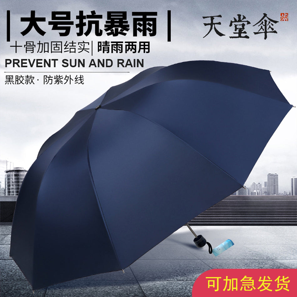 Paradise Vinyl UV Proof Dual Use Folding Sunshade Umbrellas
