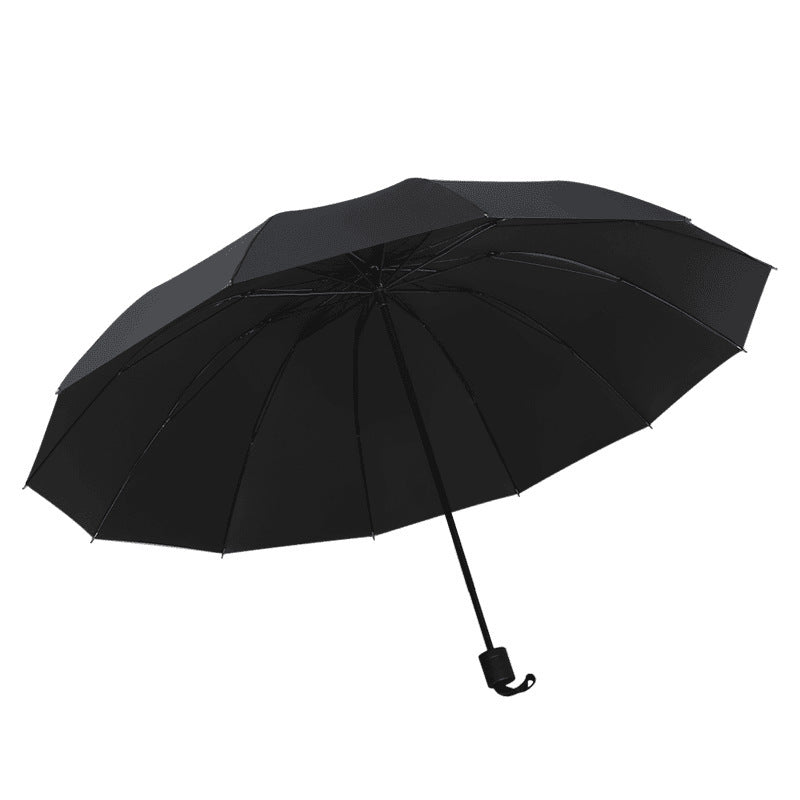12-Bone Large Oversized Custom Folding Storm Sun Umbrella