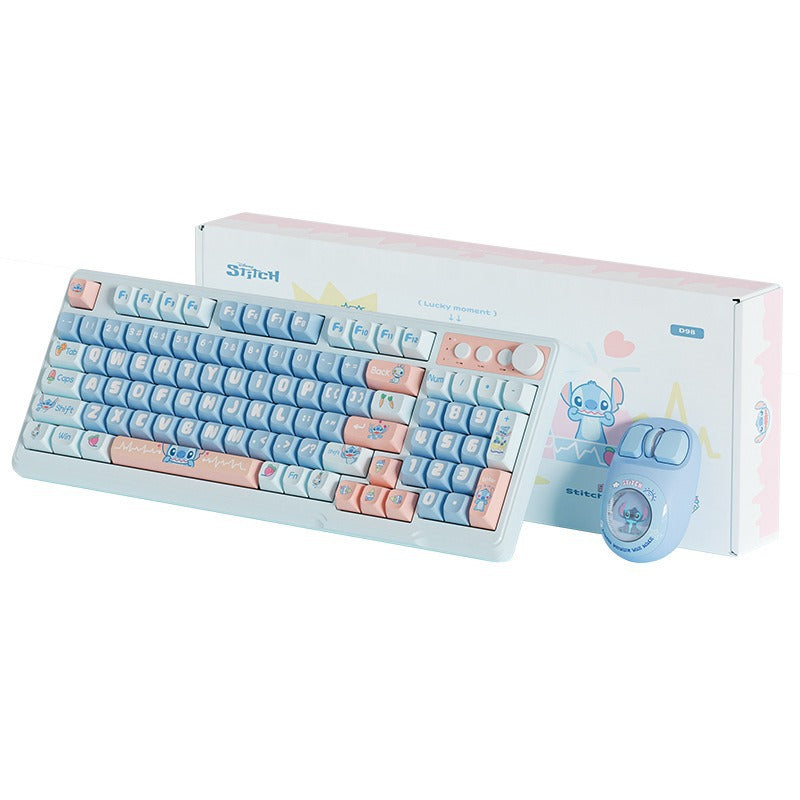 Stitch Dual Mode Bluetooth Cute Silent Keyboard
