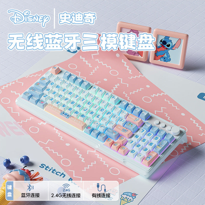 Cute Stitch Wireless Keyboard Mouse Combo Set