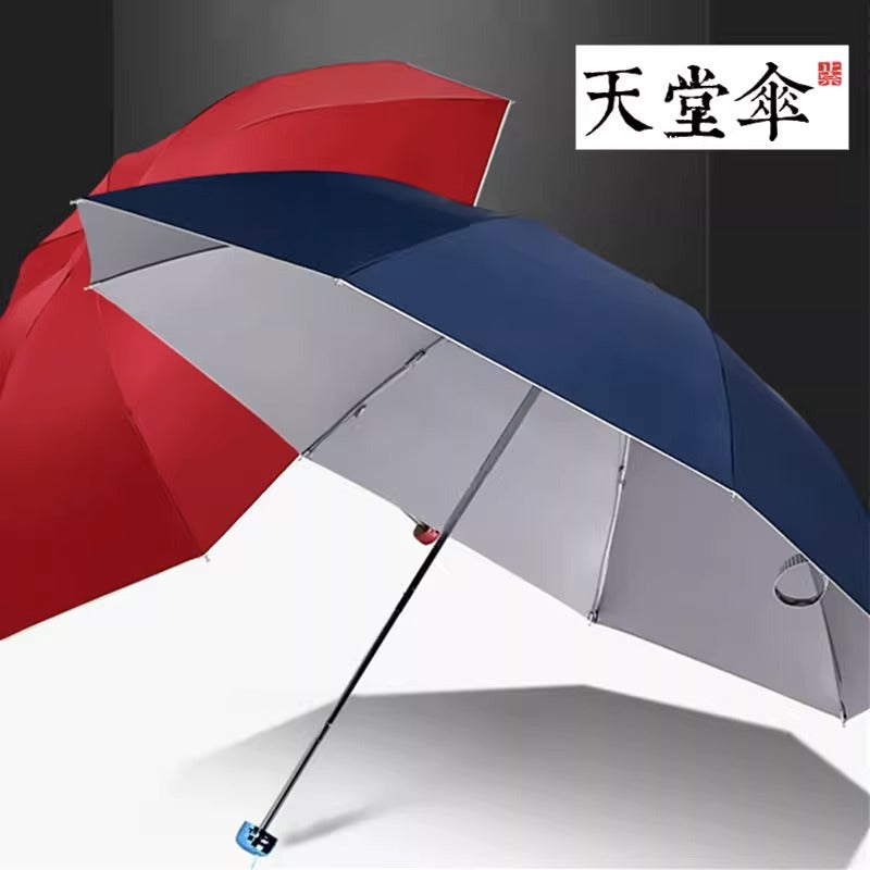 Paradise Umbrella Extra Large Three Men UV Sunshade BlackUV