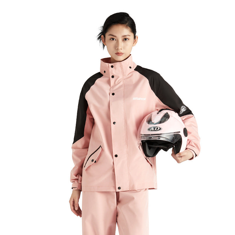 Heavy Duty Waterproof Raincoat & Pants Suit for Motorcyclists