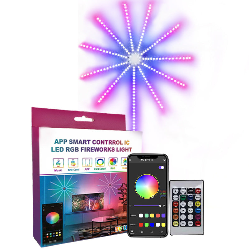 RGB Smoke Effect LED Lamp Music Voice Control Light