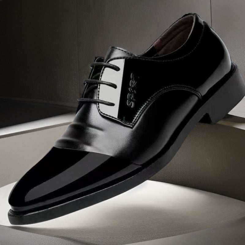 Men’s Lace-Up Business Leather Work Shoes