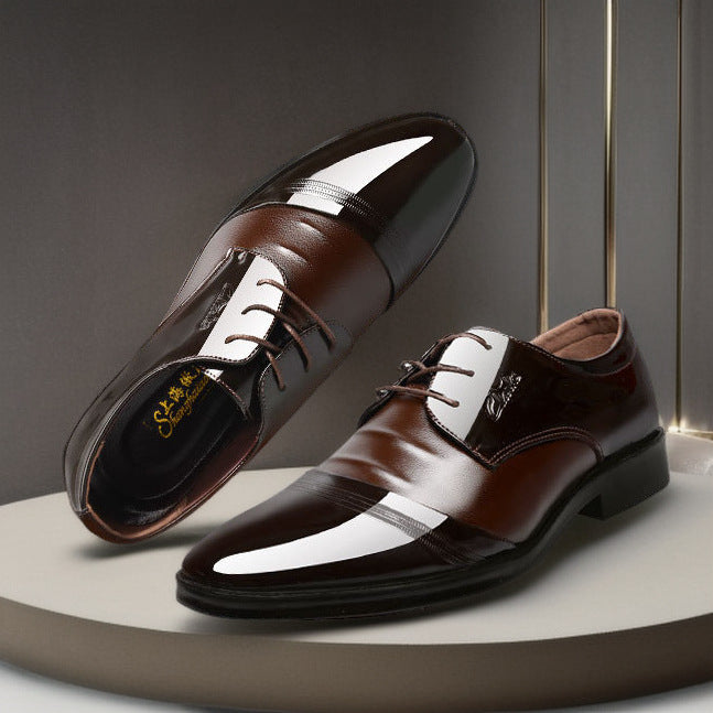 Men’s Lace-Up Business Leather Work Shoes
