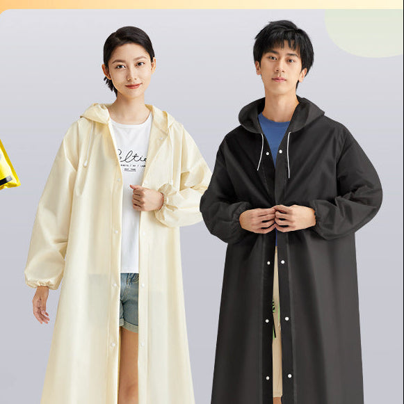 Durable EVA Thickened Long Raincoat for Hiking & Travel