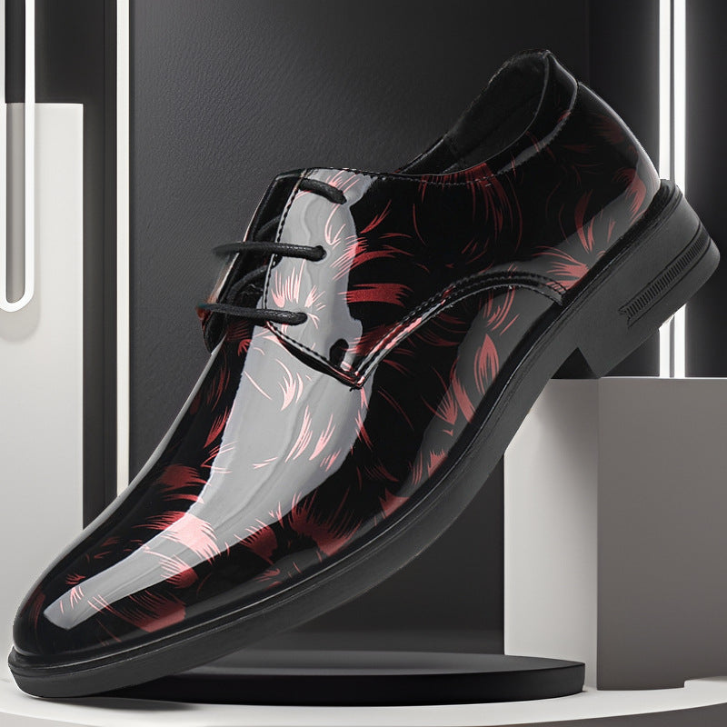 Men’s Bright Leather Business Formal Shoes