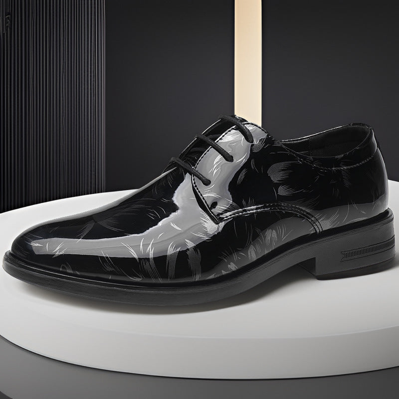 Men’s Bright Leather Business Formal Shoes