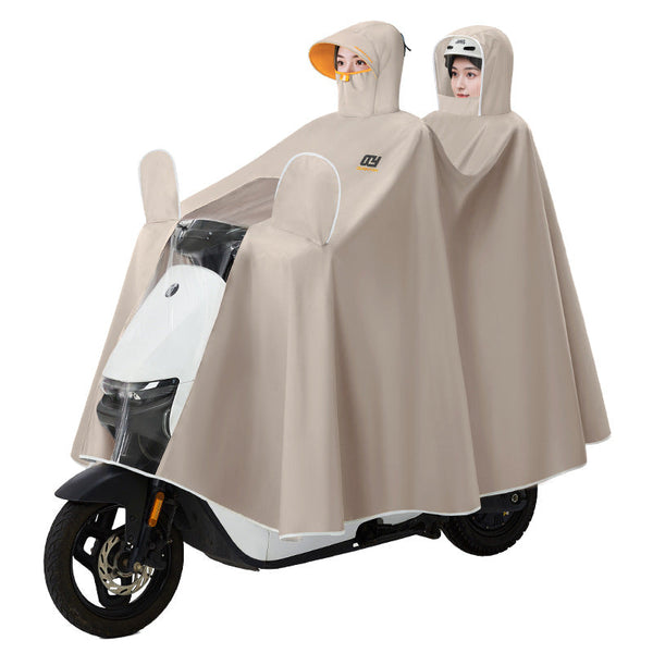 STOCK-Double Parent-Child Thickened Rain Poncho for Electric