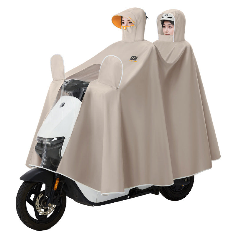 STOCK-Double Parent-Child Thickened Rain Poncho for Electric