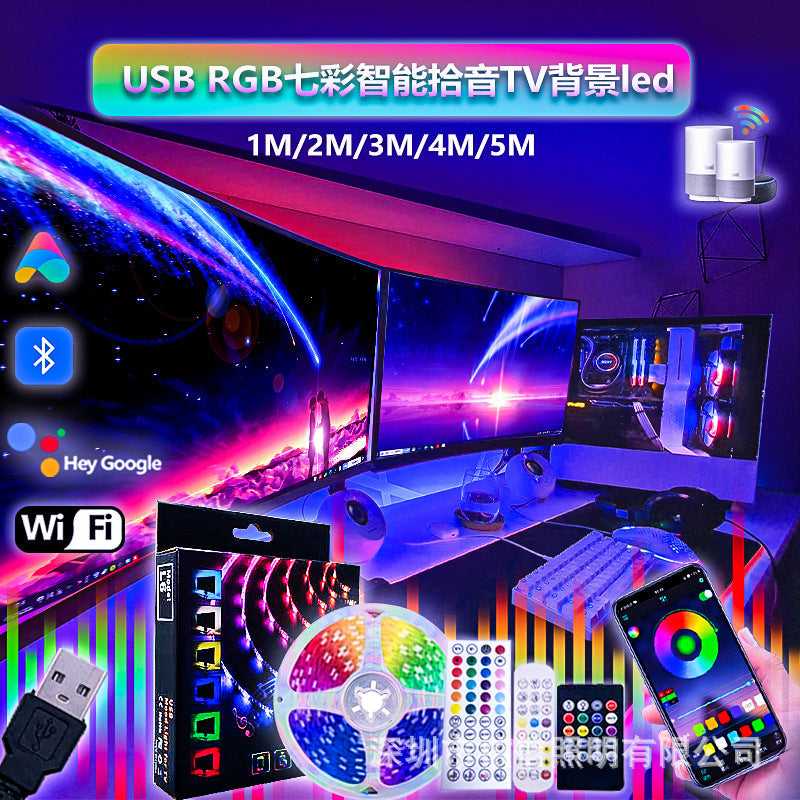 Smart TV Background RGB LED Strip WiFi Music Light