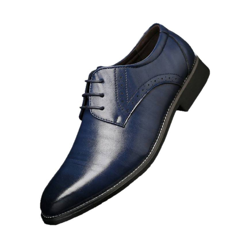Men’s Formal Wedding Leather Shoes Pointed