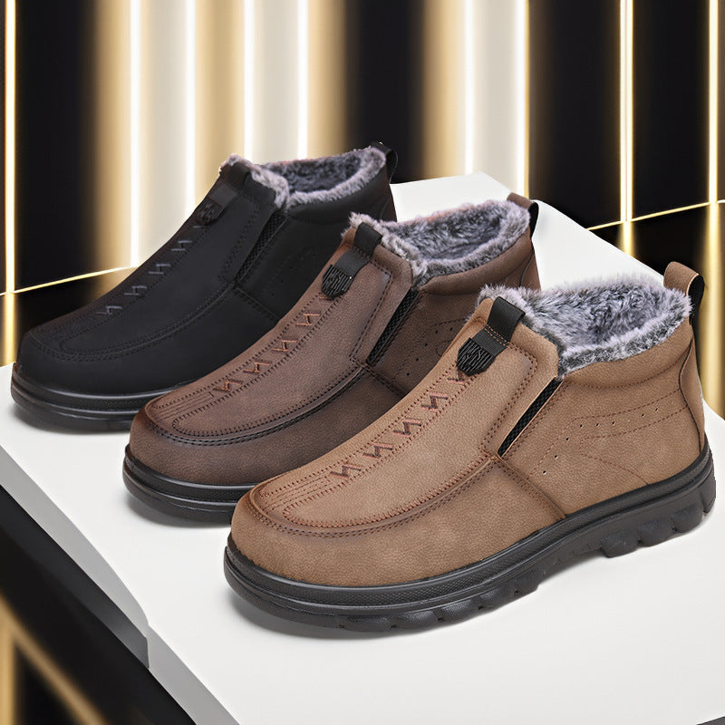 Men’s Winter Warm Slip-On Cotton Dad Shoes