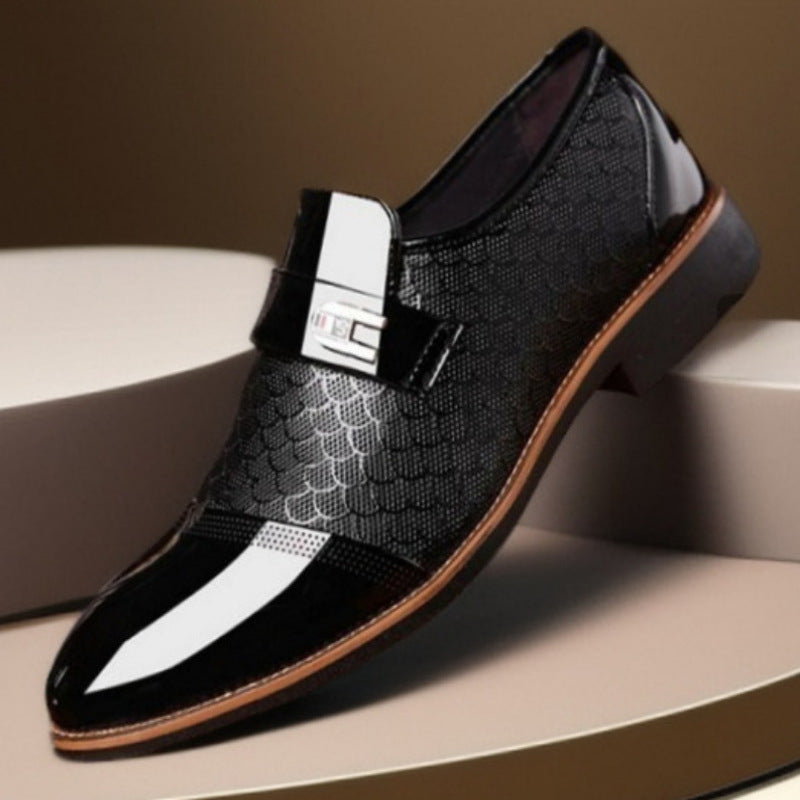 Men’s Slip-On Casual Leather Shoes Plus Size