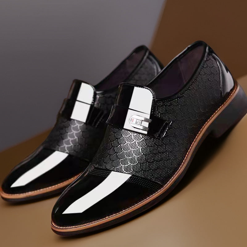 Men’s Slip-On Casual Leather Shoes Plus Size