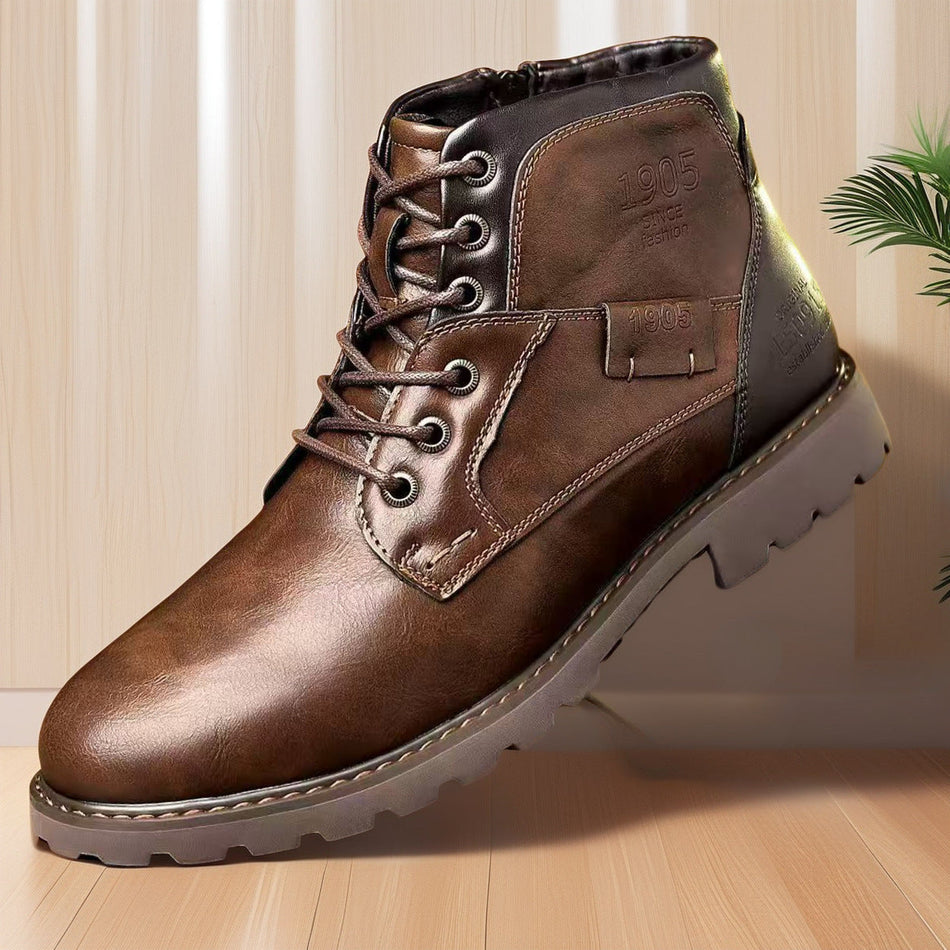 Men’s Martin Boots Casual Zipper High Top