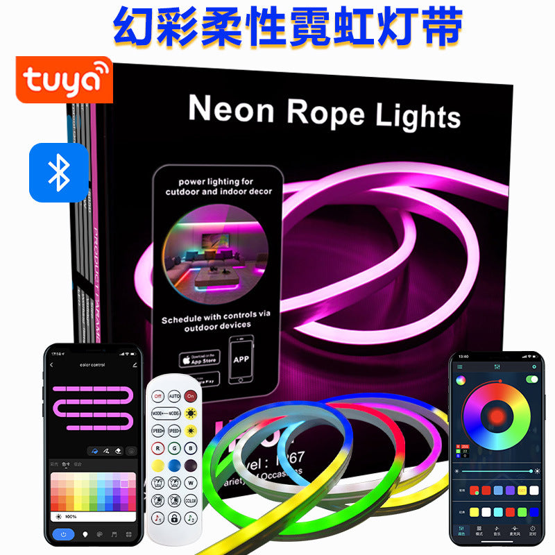 WiFi Bluetooth Neon LED DIY Music Light USB Strip