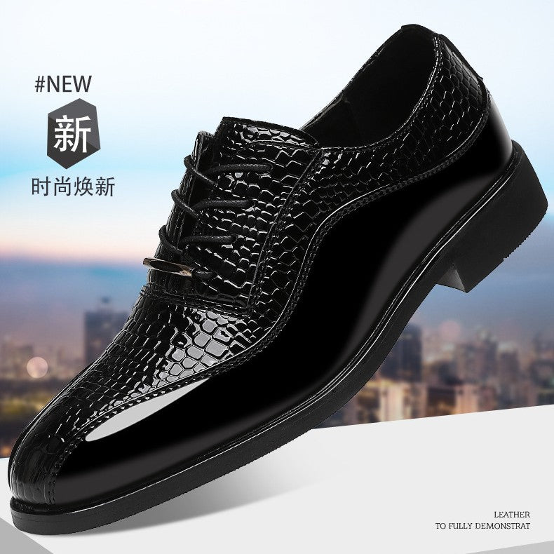 Men’s Wedding Groom Pointed Leather Shoes