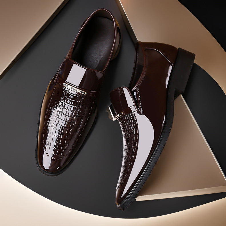 Men’s Pointed Formal Leather Shoes Korean Style