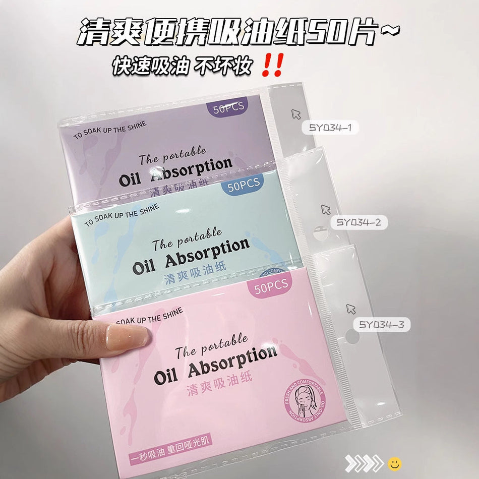 50-Pc Oil Absorbing Paper | Natural Wood & Hemp Pulp