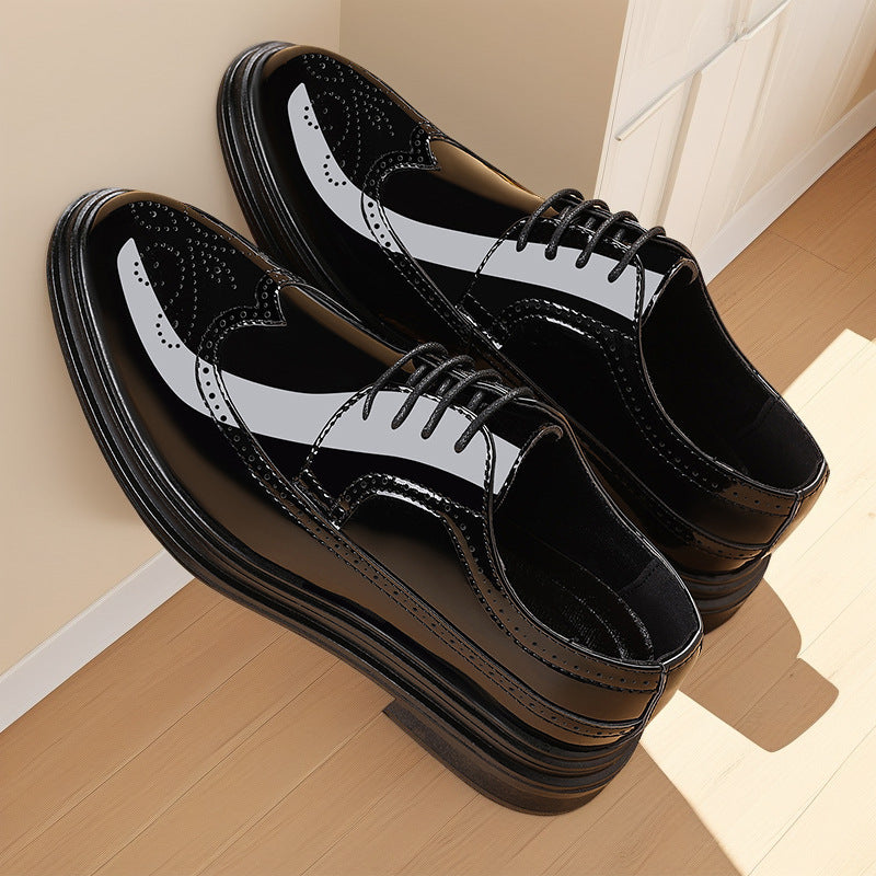 Men’s Summer Brogue Leather Shoes Formal Casual
