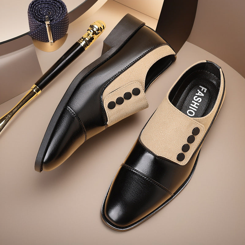 Men’s British Style Casual Leather Shoes Breathable