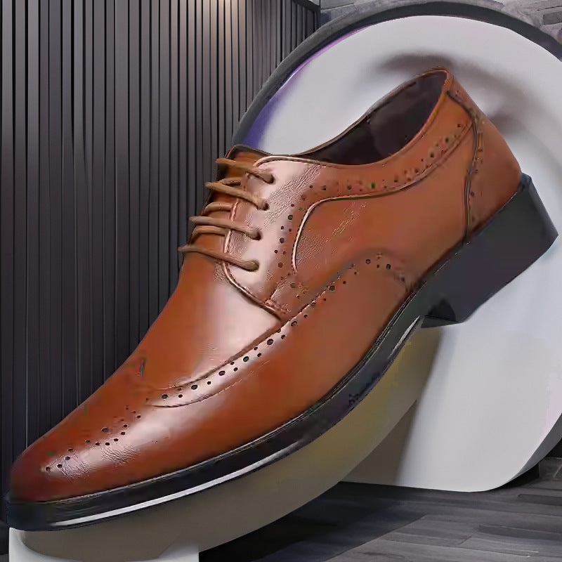 Men’s British Brogue Casual Formal Leather Shoes