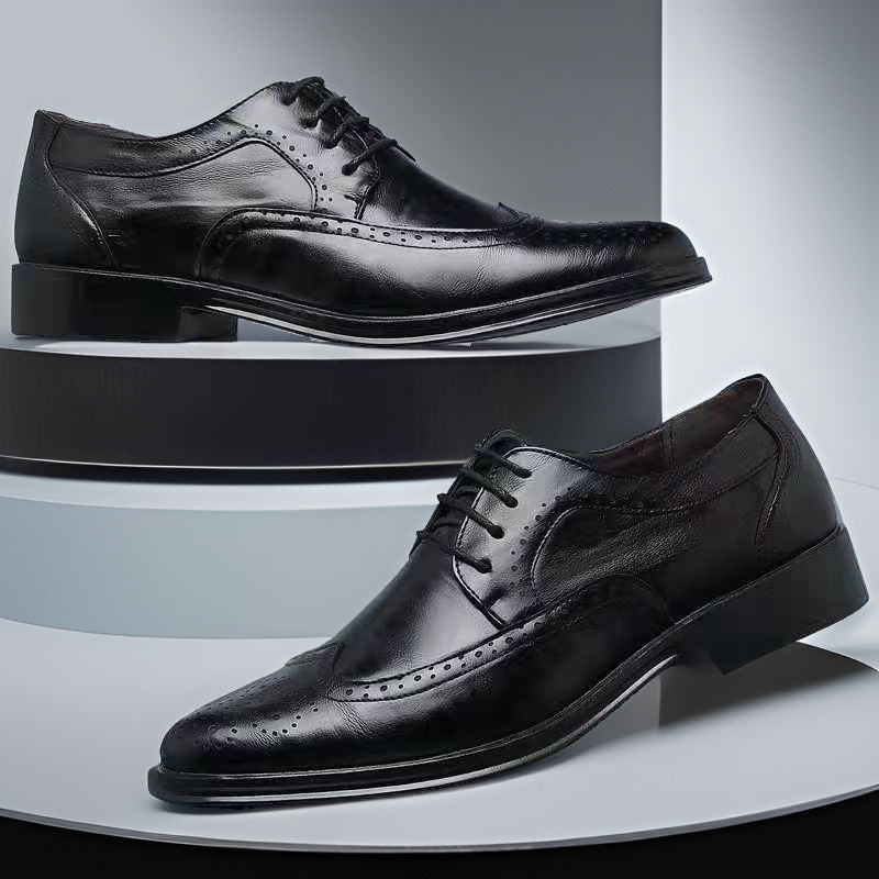 Men’s British Brogue Casual Formal Leather Shoes